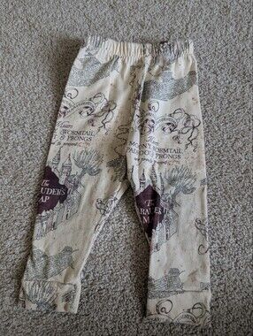Harry Potter Cream Printed Leggings
